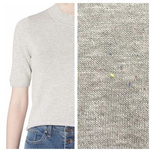 Cupcakes & Cashmere Adele Mock Neck Neon Speckle Sweater XS